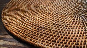 meuble table bambou